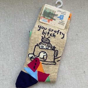 Blue Q Colorful Crew Socks